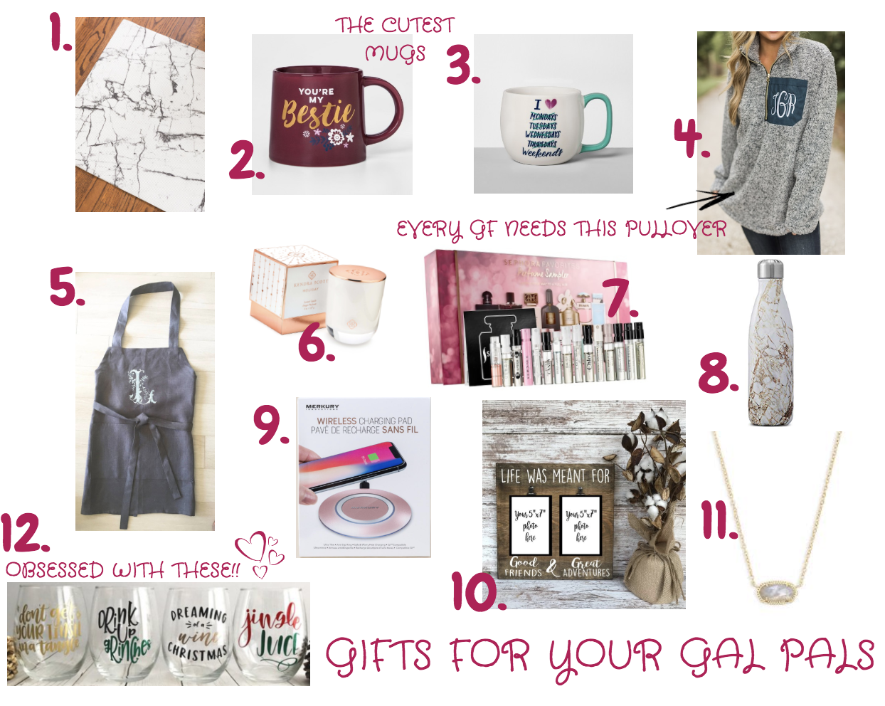 Gift Guide – For Your Gal Pals