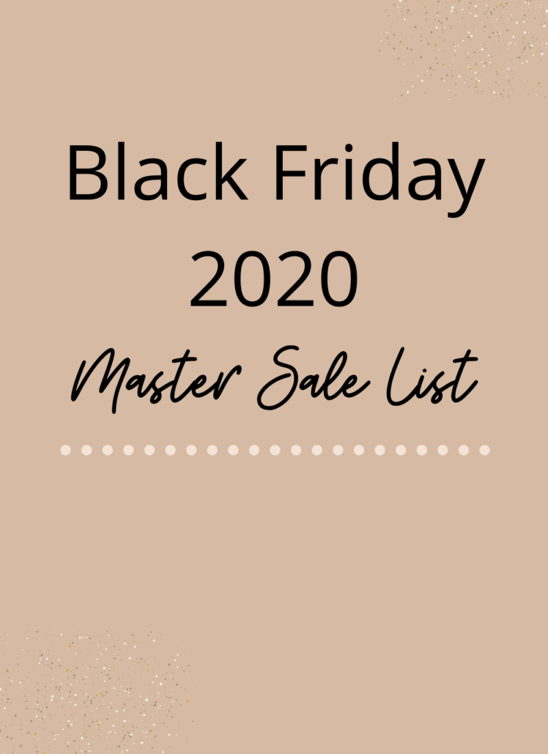 Black Friday 2020 Master Sale List
